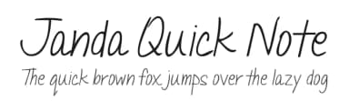 Janda Quick Note by Kimberly Geswein — Script Handwritten Font — thumbnail 1