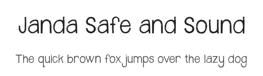 Janda Safe and Sound by Kimberly Geswein — Script Handwritten Font