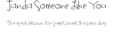 Janda Someone Like You by Kimberly Geswein — Script Handwritten Font — thumbnail 1