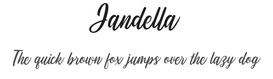 Jandella by Brithos Type — Script Handwritten Font