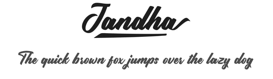 Jandha by Makashi — Script Handwritten Font
