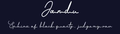 Jandu by Faras  Dina — Script Handwritten Font — thumbnail 2