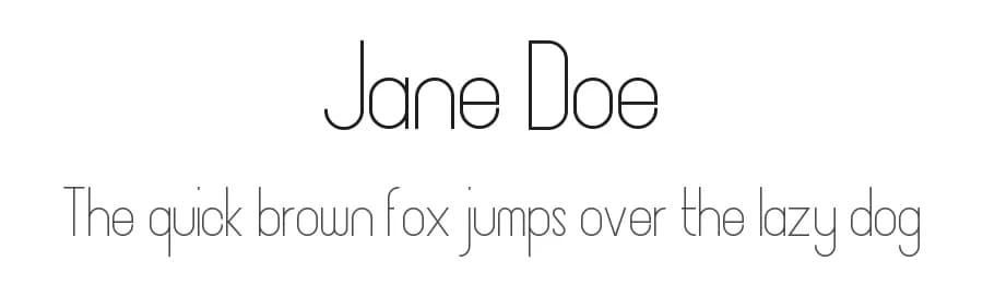 Jane Doe by VPcreativeshop — Sans Serif Font