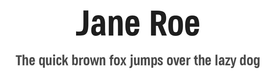 Jane Roe by deFharo — Sans Serif Font