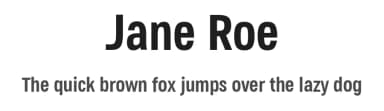 Jane Roe by deFharo — Sans Serif Font — thumbnail 1