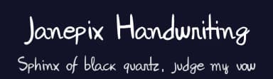 Janepix Handwriting by Janepix — Script Handwritten Font — thumbnail 2