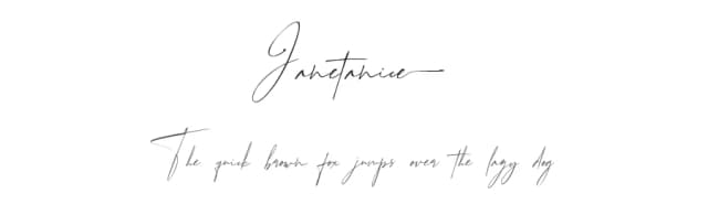Janetanice by Essentials Studio — Script Handwritten Font