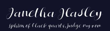 Janetha Hasley by Letterena Studios — Script Handwritten Font — thumbnail 2