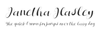 Janetha Hasley by Letterena Studios — Script Handwritten Font — thumbnail 1