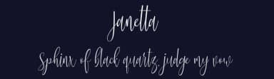 Janetta by Muhammad Akbar — Script Handwritten Font — thumbnail 2