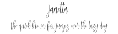Janetta by Muhammad Akbar — Script Handwritten Font — thumbnail 1