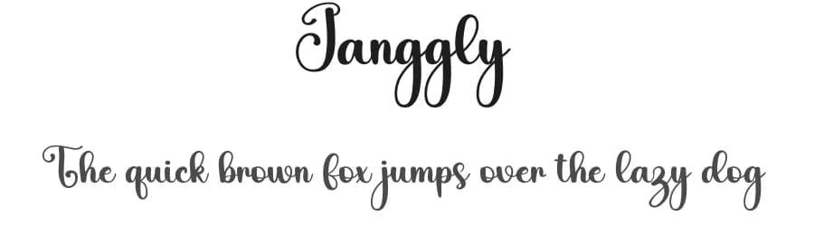Janggly by Harlek Studio — Script Handwritten Font