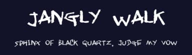 Jangly Walk by Pizzadude — Script Handwritten Font — thumbnail 2