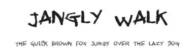 Jangly Walk by Pizzadude — Script Handwritten Font — thumbnail 1