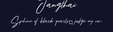 Jangthai by Mergotype — Script Handwritten Font — thumbnail 2