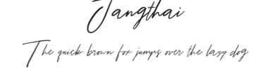 Jangthai by Mergotype — Script Handwritten Font — thumbnail 1