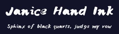 Janice Hand Ink by Janice Law — Script Handwritten Font — thumbnail 2