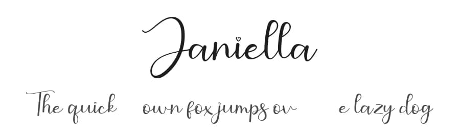 Janiella by AEN Creative Studio — Script Handwritten Font
