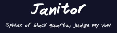 Janitor by JLH Fonts — Script Handwritten Font — thumbnail 2