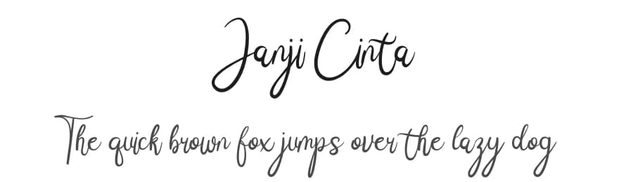 Janji Cinta by StringLabs Creative Studio — Script Handwritten Font