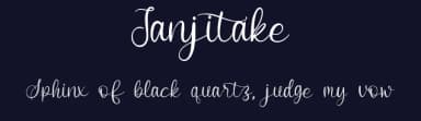 Janjitake by Qwrtype Foundry — Script Handwritten Font — thumbnail 2