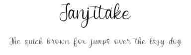 Janjitake by Qwrtype Foundry — Script Handwritten Font — thumbnail 1