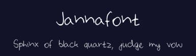 Jannafont by Janna — Script Handwritten Font — thumbnail 2
