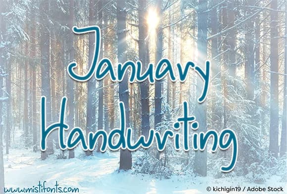 January Handwriting Font by Misti — Script Handwritten Font