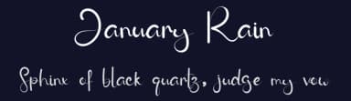 January Rain by Eddy Goodboy — Script Handwritten Font — thumbnail 2