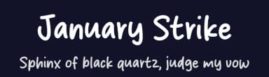January Strike by Origin Type — Script Handwritten Font — thumbnail 2