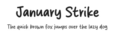 January Strike by Origin Type — Script Handwritten Font — thumbnail 1