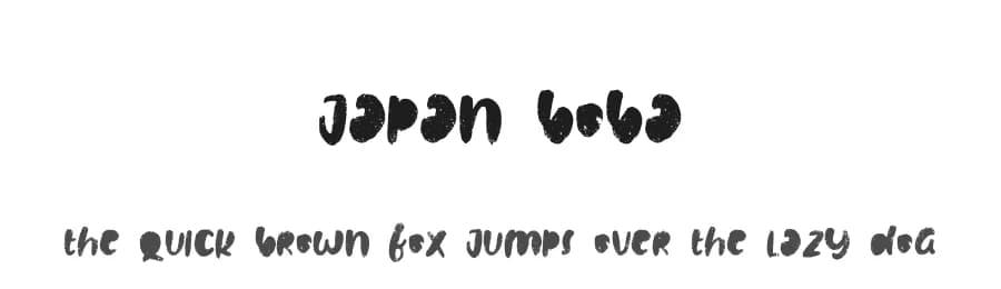 Japan Boba by Go Letter — Script Handwritten Font