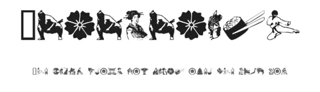Japanapush by Push — Dingbats Font