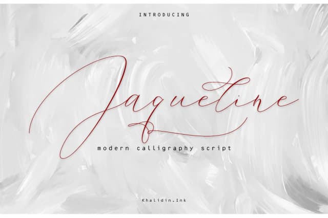 Jaqueline Font by Khalidin.Ink — Script Handwritten Font