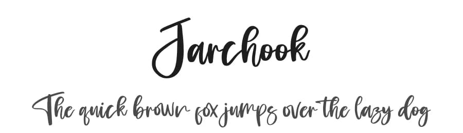 Jarchook by Integritype Studio — Script Handwritten Font