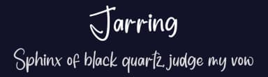 Jarring by creatype designer — Script Handwritten Font — thumbnail 2