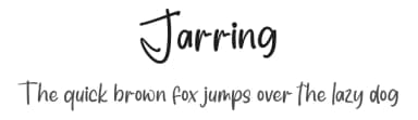 Jarring by creatype designer — Script Handwritten Font — thumbnail 1