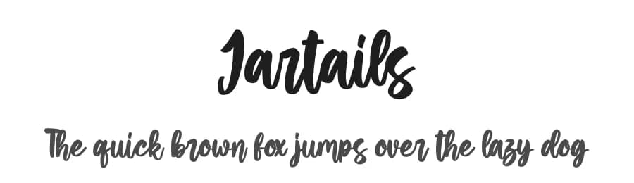 Jartails by Skiiller Studio — Script Handwritten Font