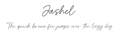 Jashel by Typebae Foundry — Script Handwritten Font — thumbnail 1