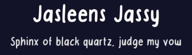 Jasleens Jassy by Jasleen Kalirai — Script Handwritten Font — thumbnail 2