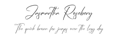 Jasmartha Rosebery by Letterena Studios — Script Handwritten Font — thumbnail 1