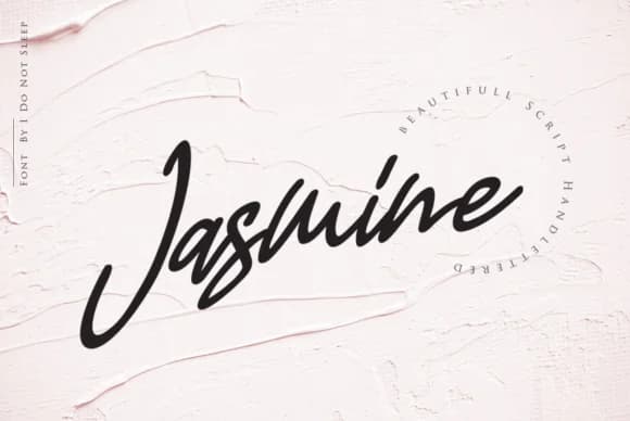 Jasmine Font by I Do Not Sleep by I Do Not Sleep — Script Handwritten Font