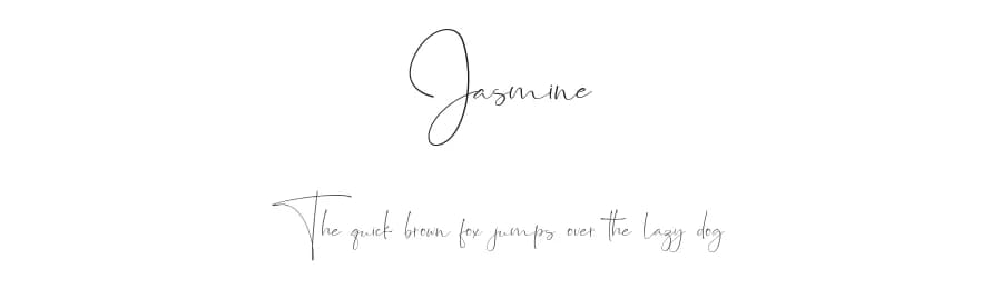 Jasmine by Jimtype Studio — Script Handwritten Font