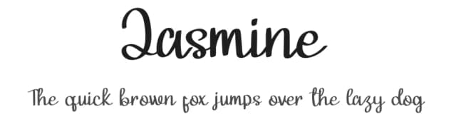 Jasmine by Eric Samossa — Script Handwritten Font