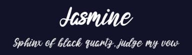 Jasmine by Graphix Line Studio — Script Handwritten Font — thumbnail 2