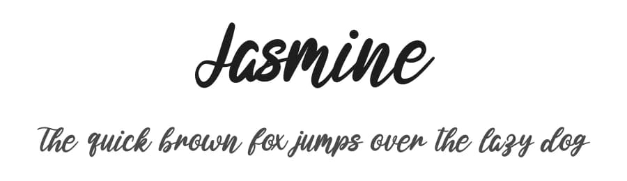 Jasmine by Graphix Line Studio — Script Handwritten Font