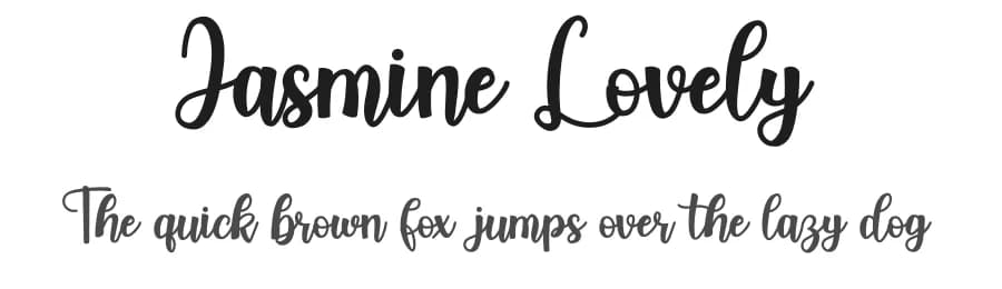 Jasmine Lovely by Reguler Studio — Script Handwritten Font