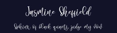 Jasmine Sheffield by Haksen Studio — Script Handwritten Font — thumbnail 2