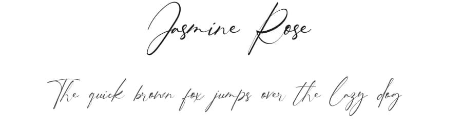 Jasmine Rose by Mochammad Muchsinin — Script Handwritten Font