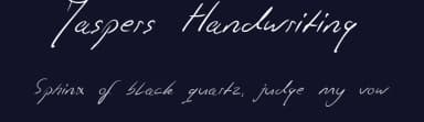 Jaspers Handwriting by Roland Huse Design — Script Handwritten Font — thumbnail 2